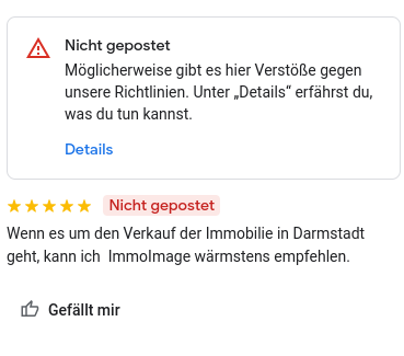 Google Bewertungen: Widerspruch einlegen
